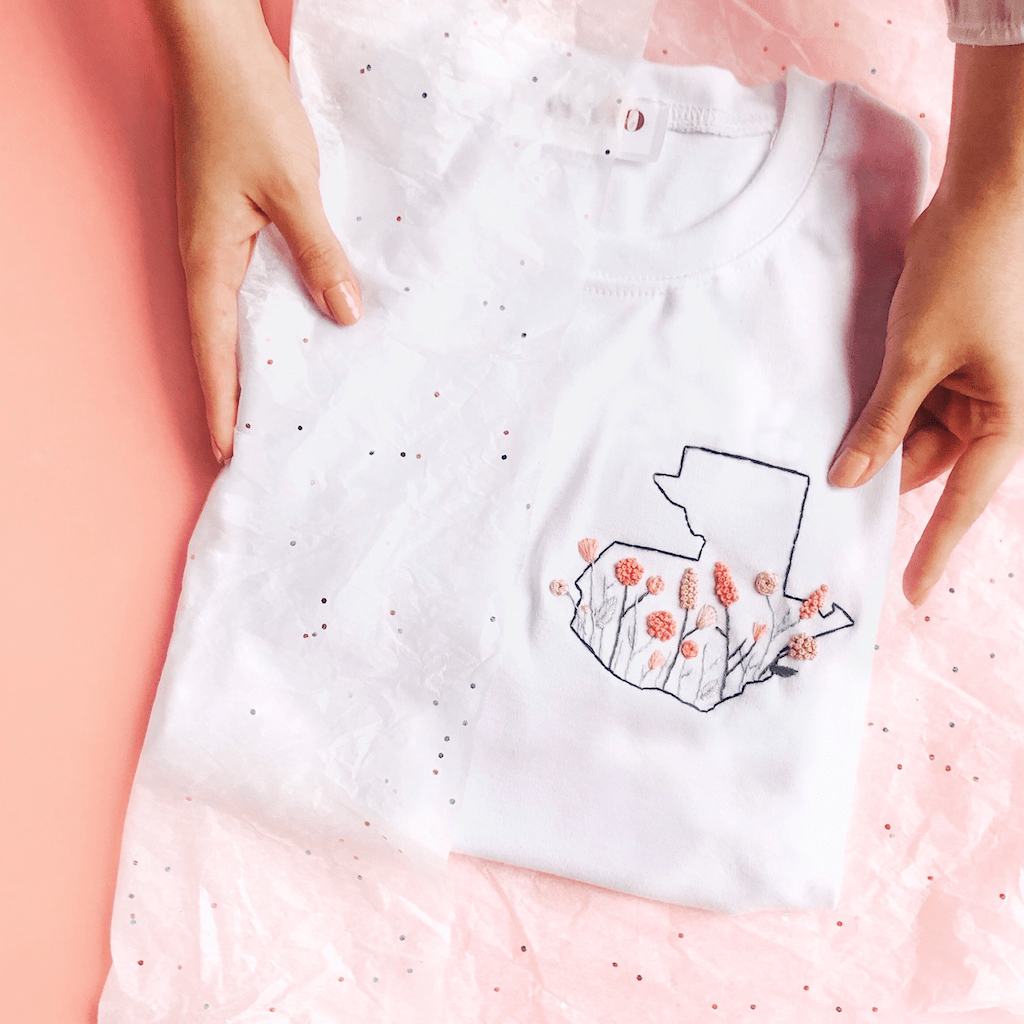Playera Adulto: Mapa Guatemala