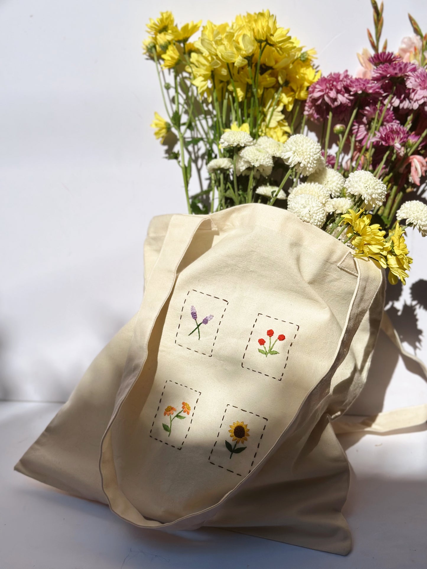 Taller Totebag/Estuche Flores  - Online