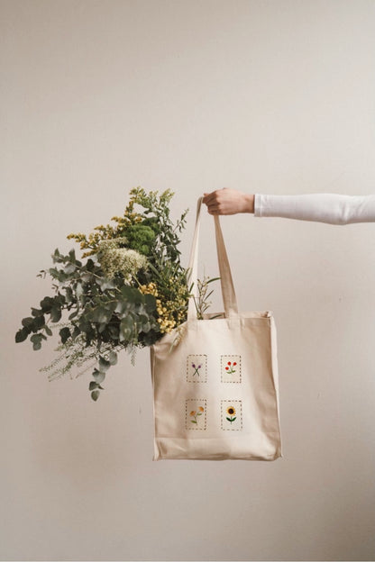 Tote bag flores
